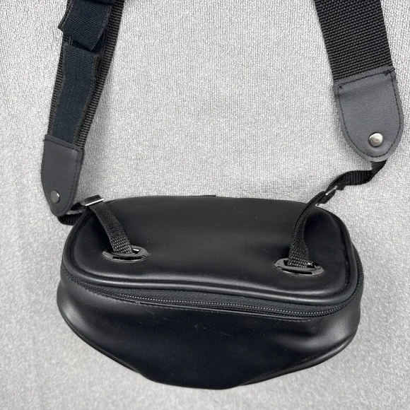 SLR Camera Bag/Case Black Shoulder Strap Photography Old School Carrying Bag - Picture 3 of 8